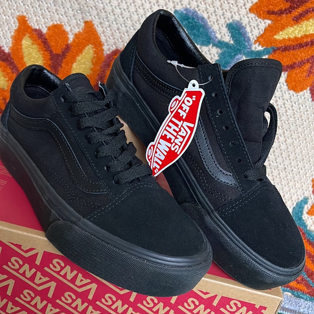 Vans Old School Platforms Black/Black WMNS - Picture 7 of 16